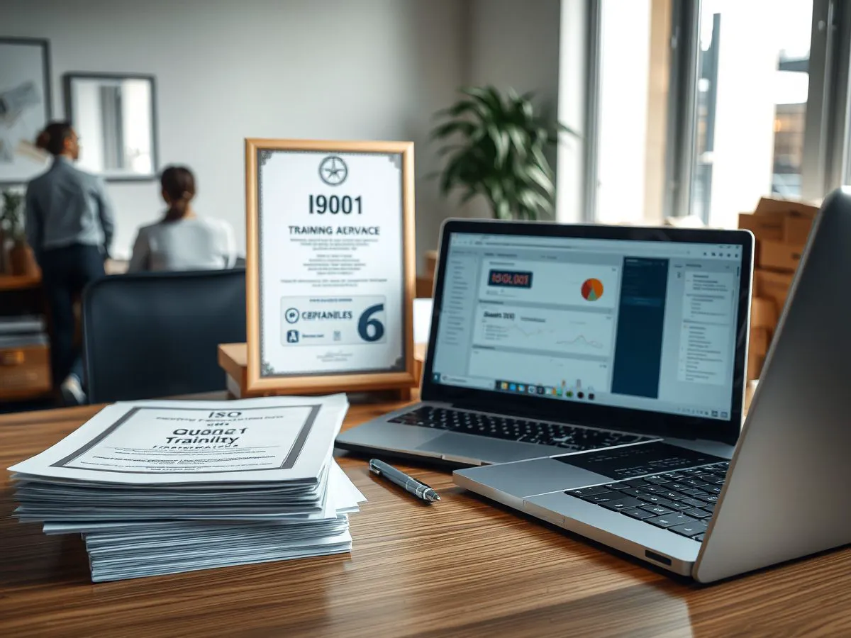ISO 9001认证证书与培训服务质量管理文件